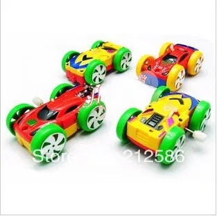 Бесплатная доставка 30 шт./лот двухсторонняя трюковая машина заводная игрушка |