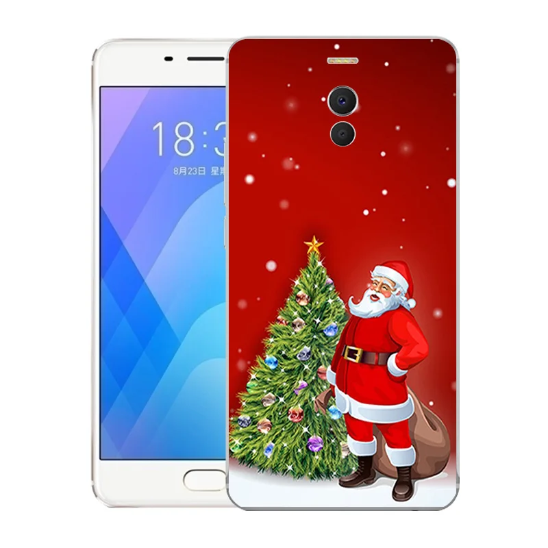 Чехлы для телефонов Meizu M6 Note чехол с рисунком рождественского лося задняя крышка