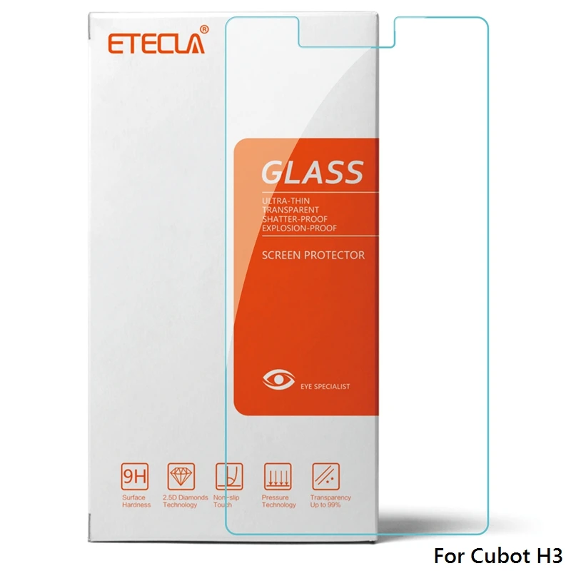 Для Cubot H3 стекло Cubot H3 закаленное стекло для Cubot H 3 Защита экрана прозрачное HD защитное 0,26 мм защитное стекло