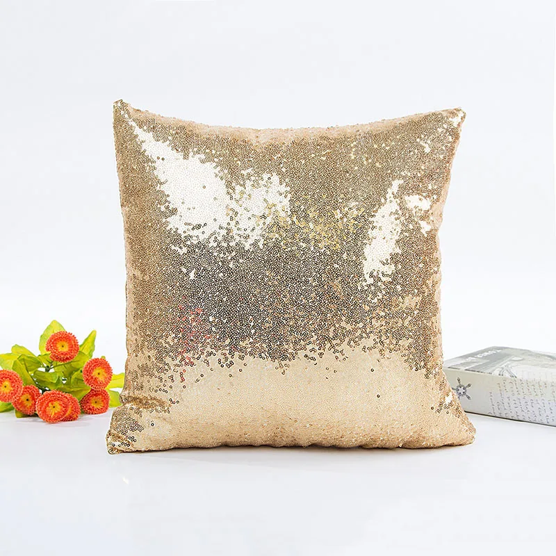 Наволочка с блестками блестящая на молнии для декора гостиной|cushion cover|sequin cushion