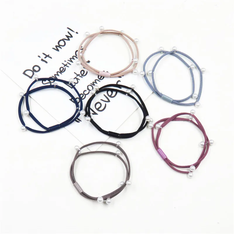 1 шт. креативные маленькие жемчужные эластичные резинки для волос девочек