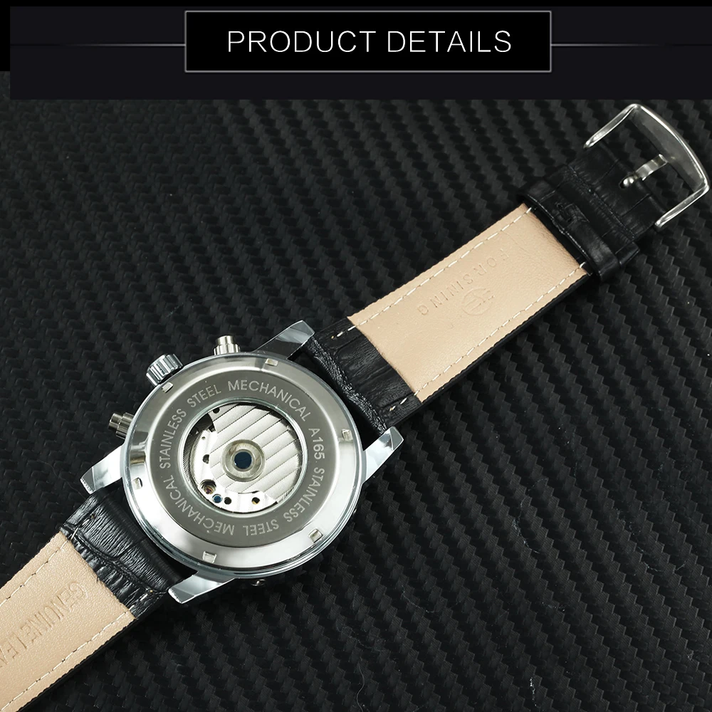 Часы наручные FORSINING Мужские механические автоматические брендовые Роскошные с