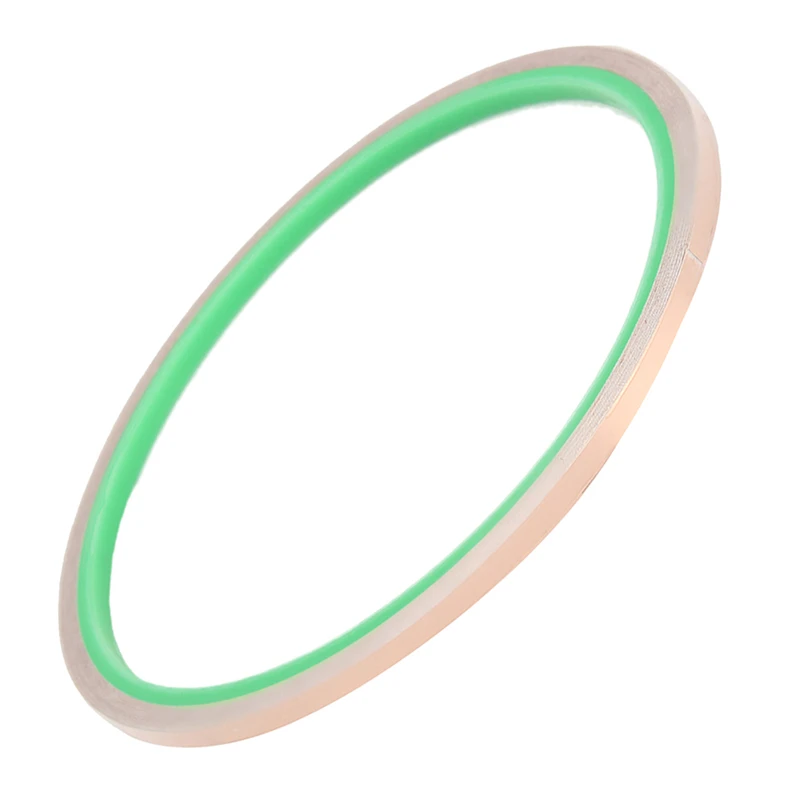 2 шт. 1/8 дюйма X 10 футов медная фольга лента 3 мм * м EMI Экранирование теплостойкость