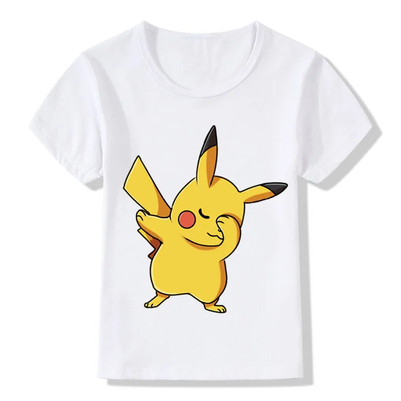 Новое поступление детские футболки с покемонами Детская летняя Милая футболка