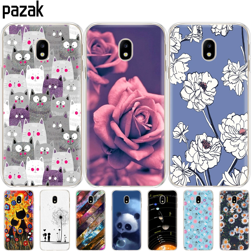 silicone Case For Samsung Galaxy J7 2017 J730F Pro Soft TPU phone shell Cover for J730 pop painting |