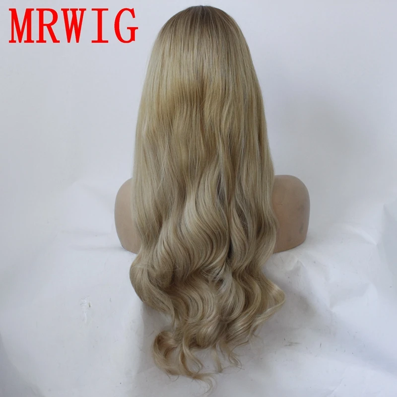 MRWIG длинные пикантные вьющиеся каштановые ombre 27 # Смешанная 613 синтетический парик