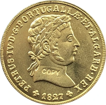 

Копия монетки 1827 Португалия 26,5 мм