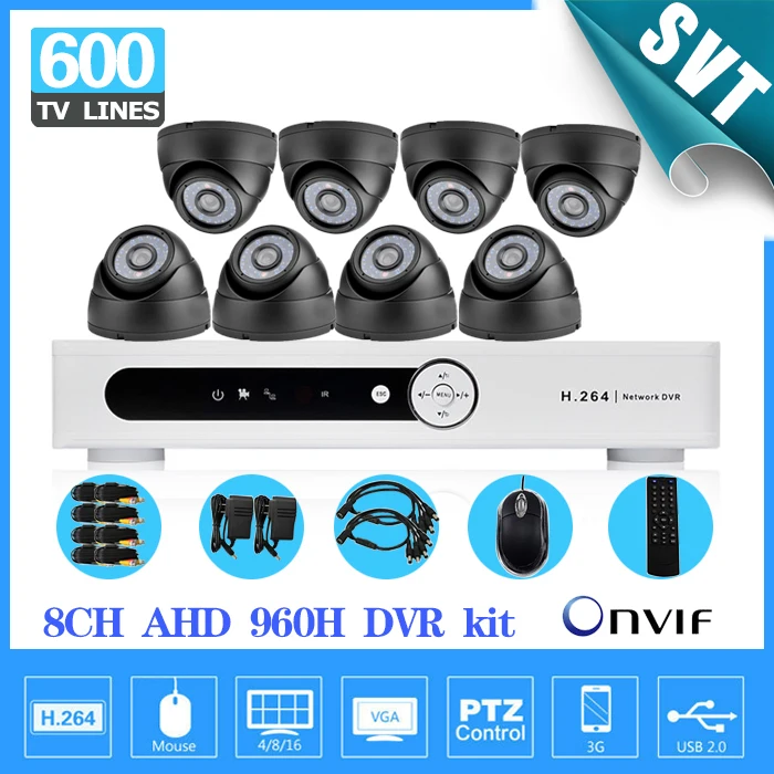 8ch полная система видеонаблюдения 8 канал видение камеры безопасности системы AHD
