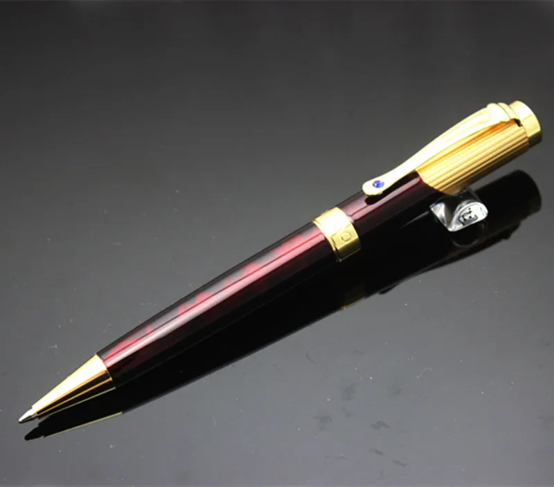 JINHAO 9009 темно красный бизнес Средний наконечник шариковая ручка драгоценный