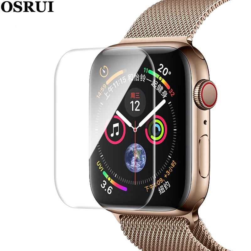 Защитная пленка для Apple watch 38 мм 42 40 44 защитная iwatch series 4 3 2 1 мягкий чехол band