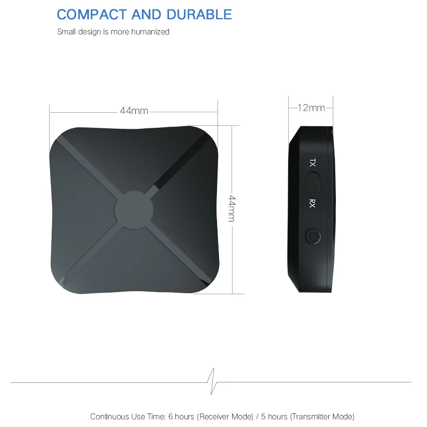 Kebidu 2 в 1 Bluetooth V4.2 передатчик и приемник беспроводной аудио адаптер Aux 3 5 мм A2DP плеер