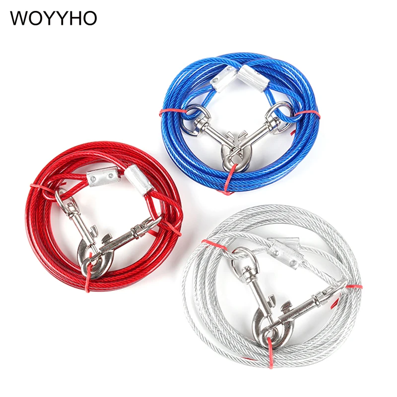 Поводок для собак поводок со стальной проволокой 3/5/10 м|double dog leash|lead leashleash for |