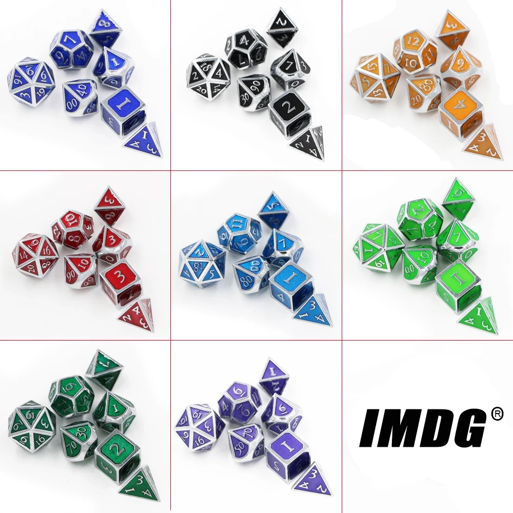IMDG 7 шт./компл. креативные игровые кости для ролевых игр многогранные