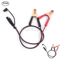 2pcs 60cm sae to alligator clip cable battery charger 2 pin wire crocodile clamp connector dc cord sae quick connect