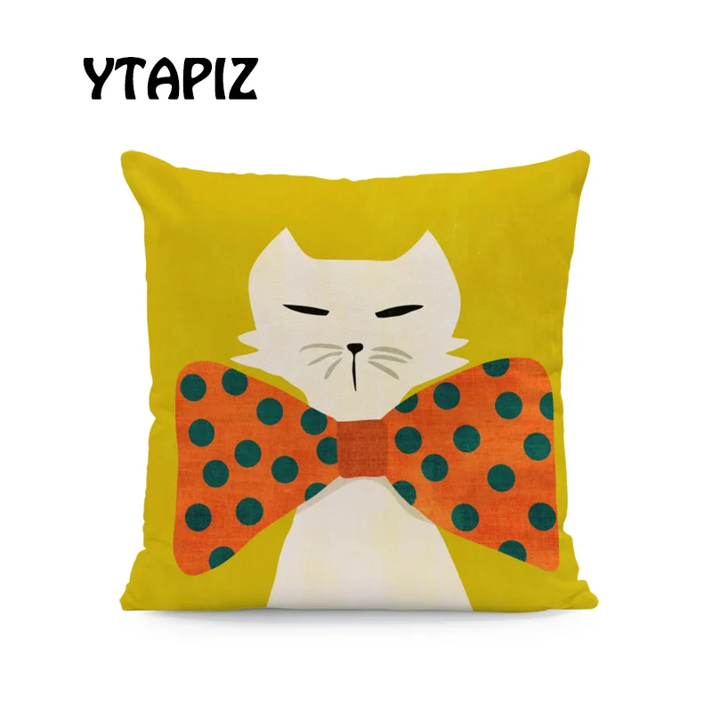 Набор подушек с абстрактным рисунком слона фламинго пингвина кролика обезьяны