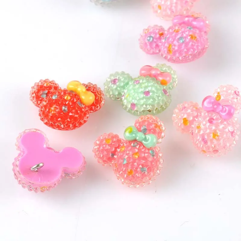 10 шт. разноцветные декоративные пуговицы в форме медведя 18x20 мм| |