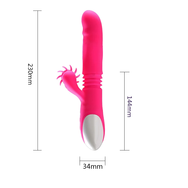 Колесо качения вибратор Телескопический водонепроницаемый G Spot Массаж клитор