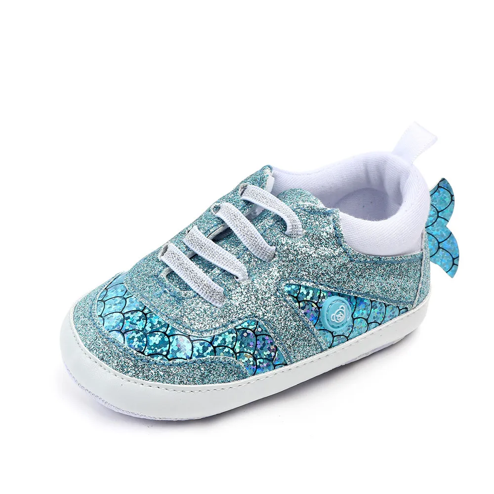 Модная детская обувь с объемным рисунком рыбий хвост русалки спортивные