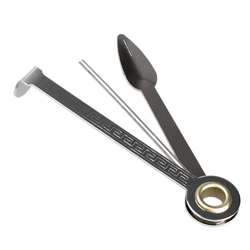 Портативная трубка для курения 3 в 1 из нержавеющей стали искусственная обжима