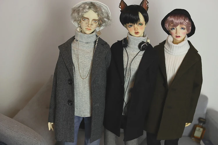BJD кукольная одежда шерстяное пальто для 1/3 1/4 DD SD MSD SD17 Uncle SSDF Кукольный Аксессуар 4