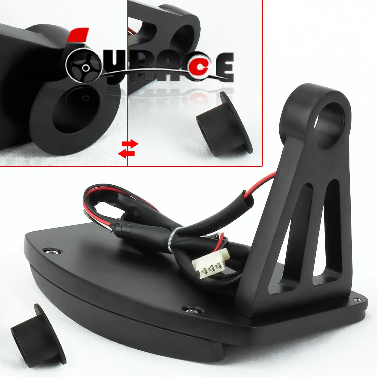 Боковое крепление номерные светодио дный знаки для мотоциклов держатель LED Хвост