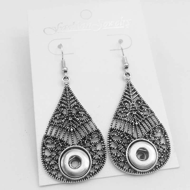 XH622 новые кнопки серьга в виде ожерелье (fit 12 мм снимки)|snap button earrings|snap earringsearring snap |