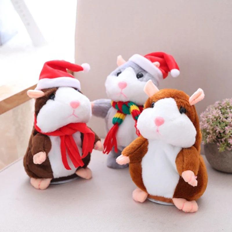 1 Pcs Talking Hamster Pet Christmas Toy Sound Record Educational Plush For Children Kids M09 | Игрушки и хобби