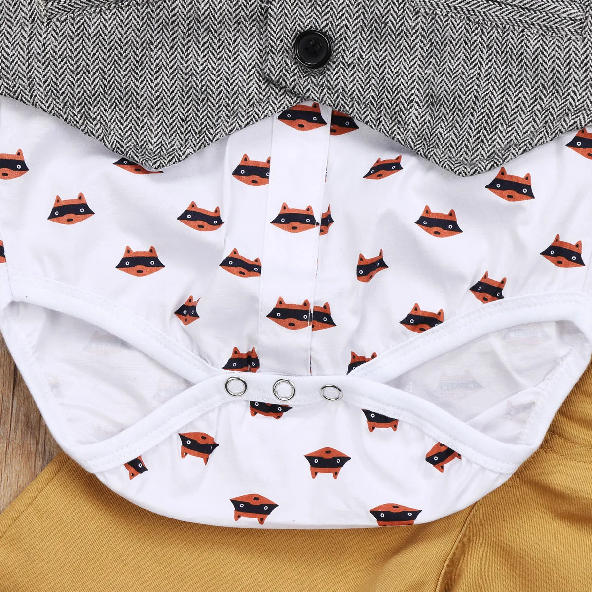 Toddler Baby Boys Gentlemen Bowtie Clothing Set Babies Boy Formal Suit Bodysuit Waistcoat Pants Tuxedo Casual Outfits 0-24M |