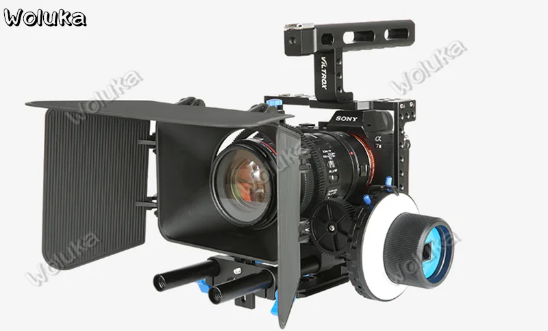 SLR Camera Rabbit Cage 15mm catheter and Giove rail round rod aluminum alloy rabbit cage Accessories CD50 T03 | Электроника