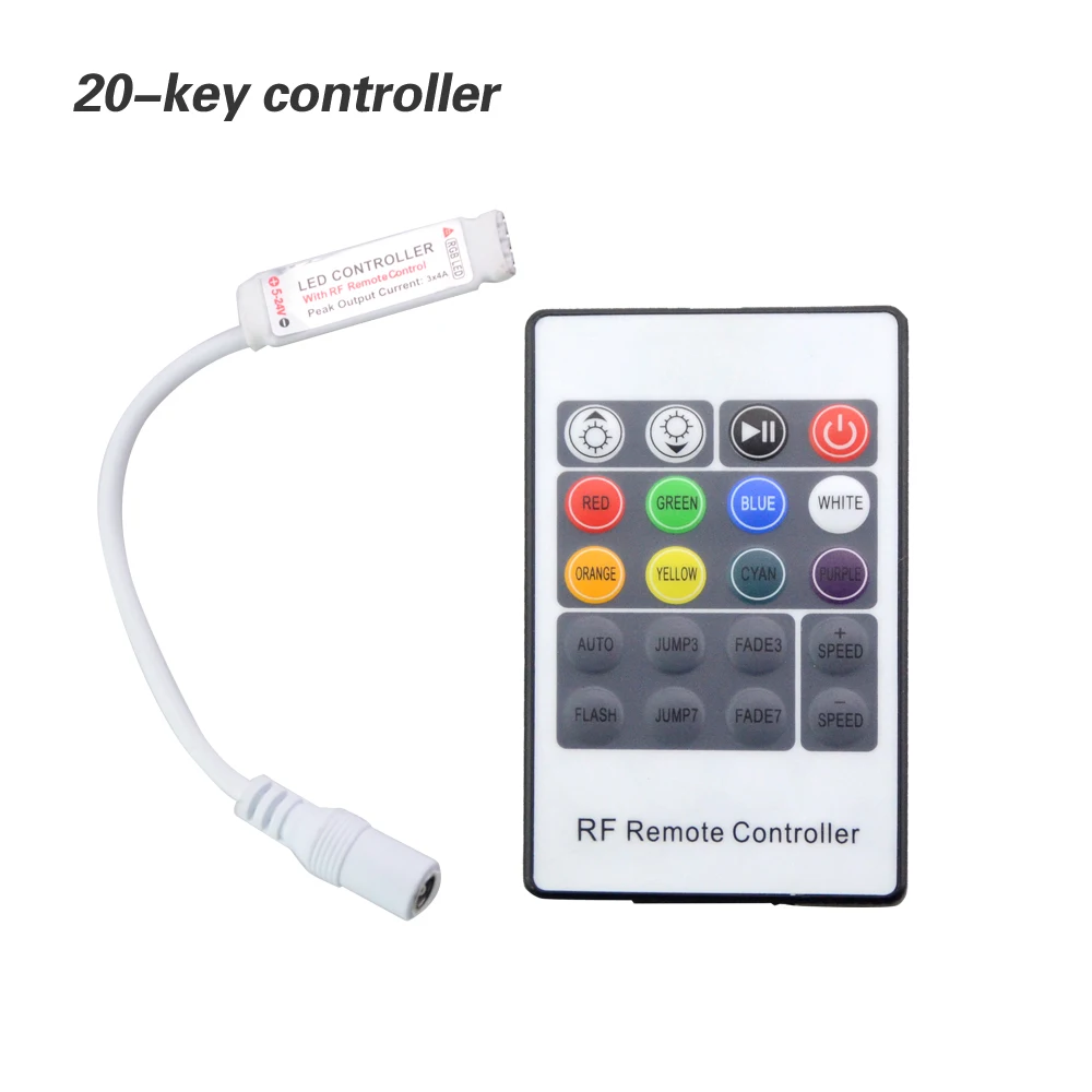 Аксессуары для осветительных лент 10Key 17Key 20Key Led контроллер Диммер 24Key 44Key 5050 5630 3528