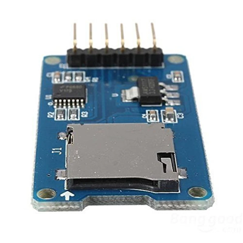 Micro SD карта Мини карта памяти TF считыватель модуль SPI интерфейсы с чипом конвертера уровня для Arduino