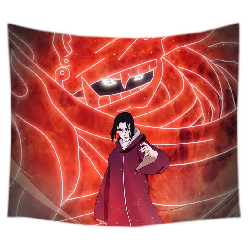 6 Naruto_Sharinga Учиха Итачи пользовательские гобелен скатерть пляжное одеяло домашний декор на стену коврик для пикника - Цвет: 6