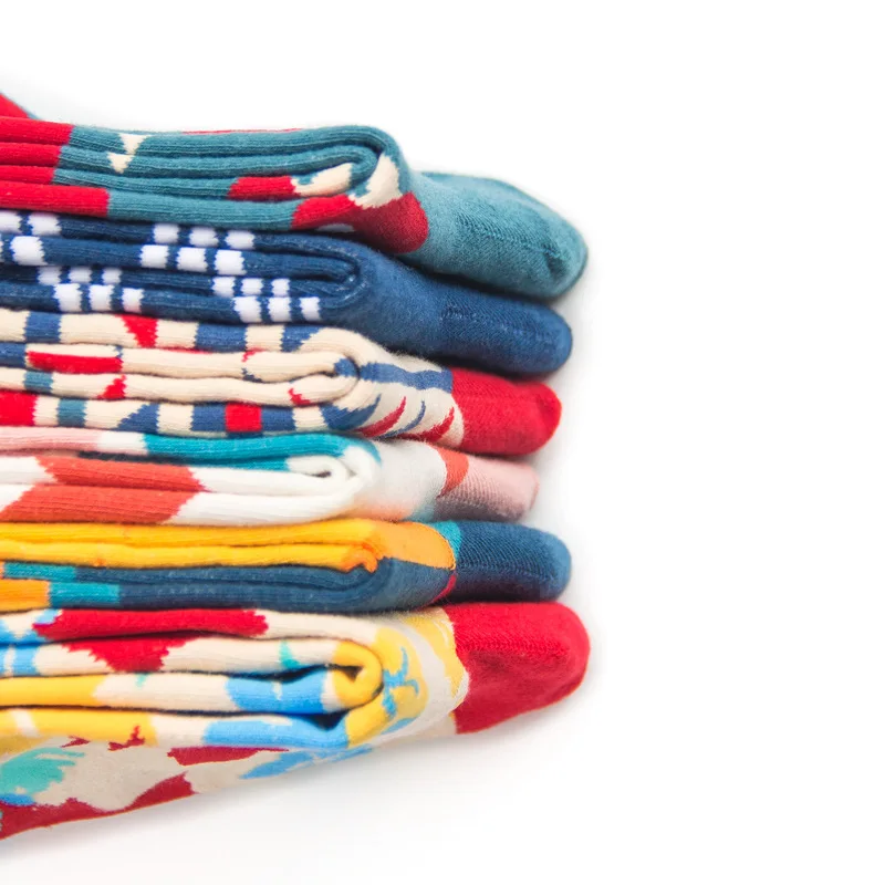 3 пар/лот = 6 штук чесаные хлопковые мужские носки Харадзюку уличные в стиле