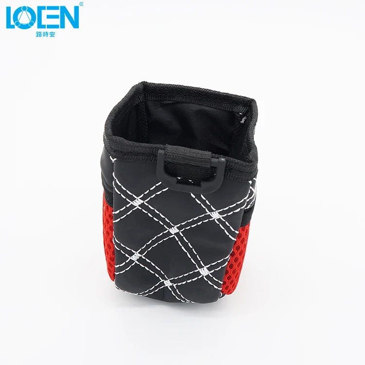 White line LOEN 1 шт. автомобильный Стайлинг Авто вентиляционное отверстие выход органайзер для телефона монета ручка держатель мешка для мусора Красная белая линия черная висячая сумка для хранения - Название цвета: White line