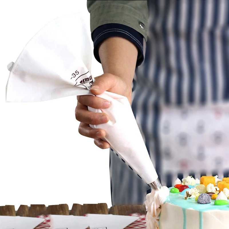 

Reusable Pastry Bag 60/55/50/46/40/35cm Food Grade Cotton Baking Piping Bag Cream Cupcake Pastry Icing Bag Cake Decorating Tools
