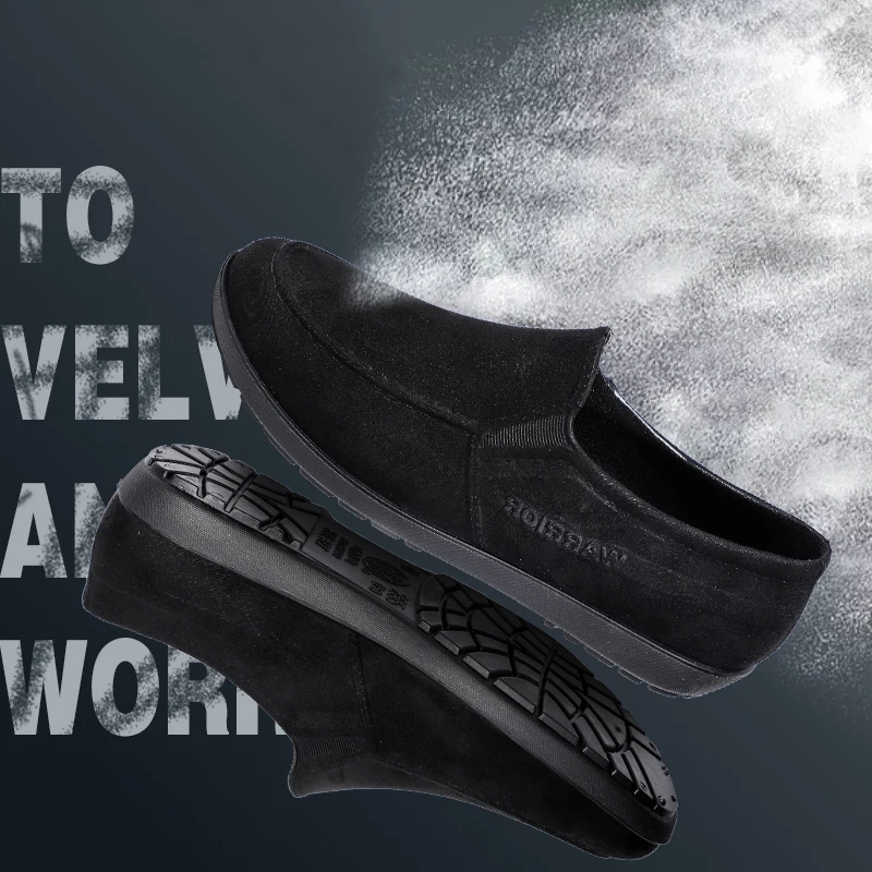 Мужские Нескользящие ботинки Chef Shoes водонепроницаемая Повседневная резиновая