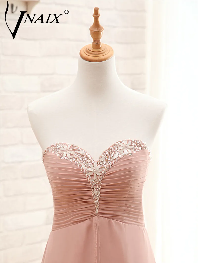 Es03 вышивка бисером гофрирование шифон длинная вечернее платье платье|vestido de