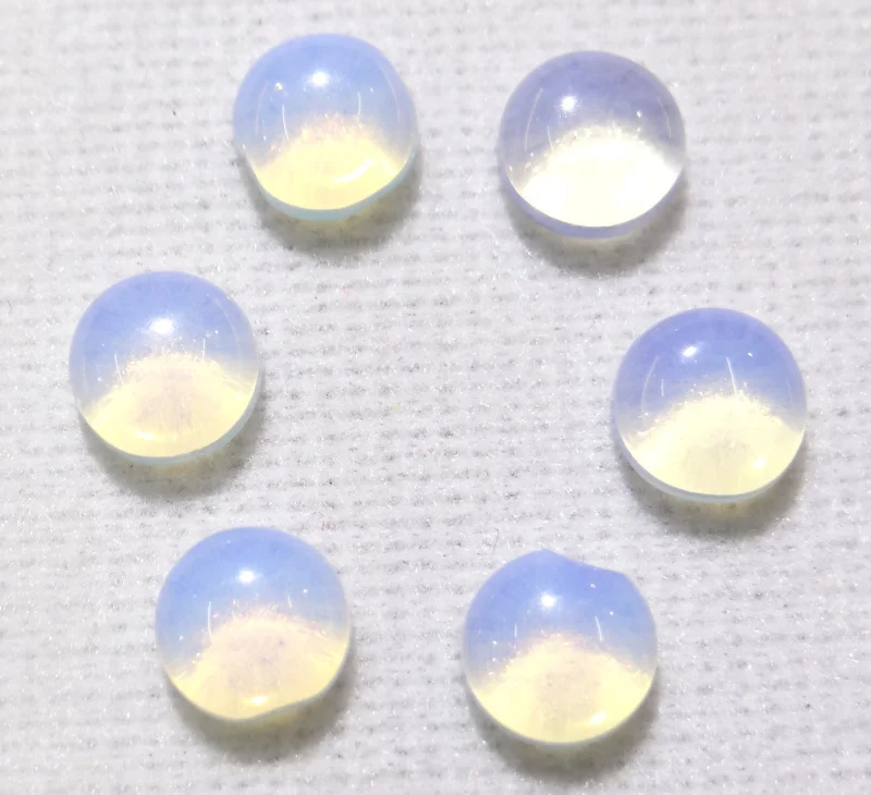 

Wholesale 50pcs 6mm round cab cabochon beads brazil sodalite mixing Color Natural Stone Beads for jewelry making DIY