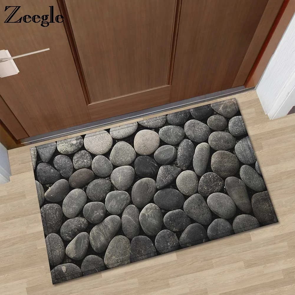 Zeegle песочные коврики с принтом Впитывающий Коврик для ванной Противоскользящие