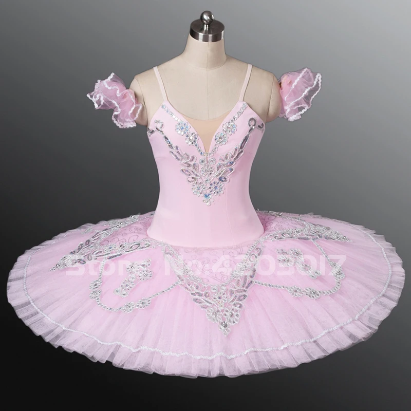 

Профессиональная балетная пачка для взрослых и детей, Розовое женское серебряное балетное платье с вышивкой, классическое блинное женское ...