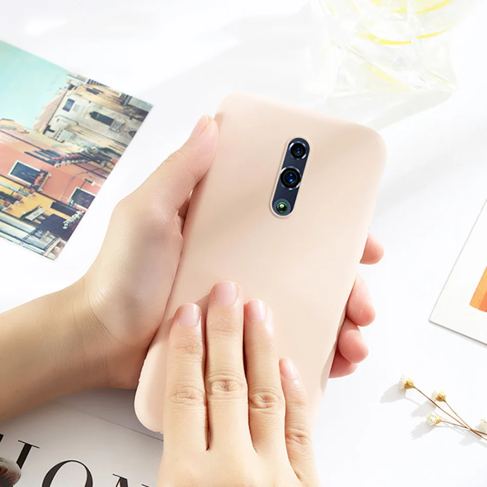 Чехол для OPPO Reno 10x Zoom F11 A9 R17 Pro RX17 Neo K1 A7 AX7 жидкий силиконовый чехол телефона мягкий