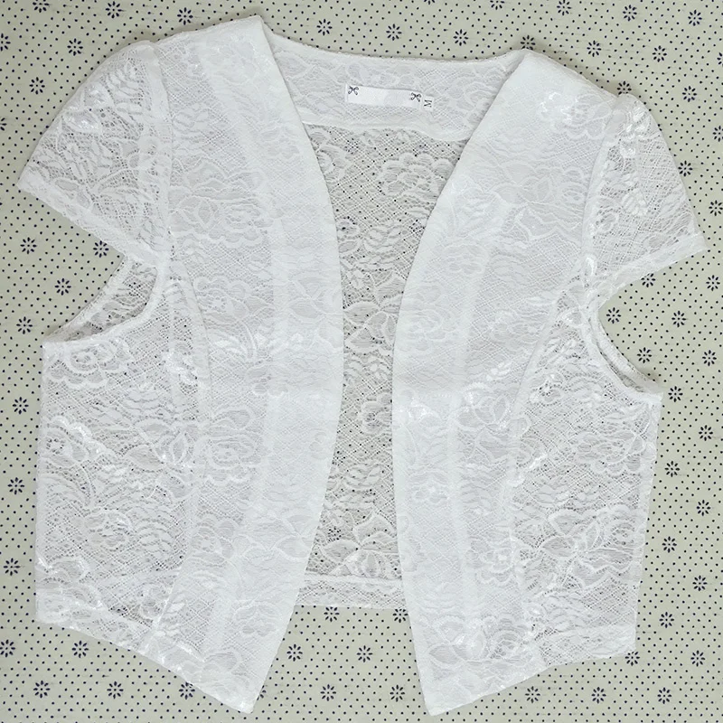 Укороченный пиджак куртка летний элегантный женский сетчатый кружевной