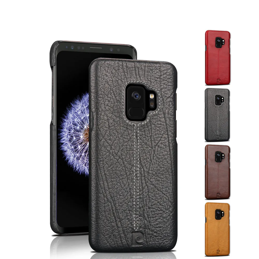 Чехол накладка из натуральной кожи для Samsung Galaxy S10 S9 Plus|leather phone case|for samsung galaxyphone cases |