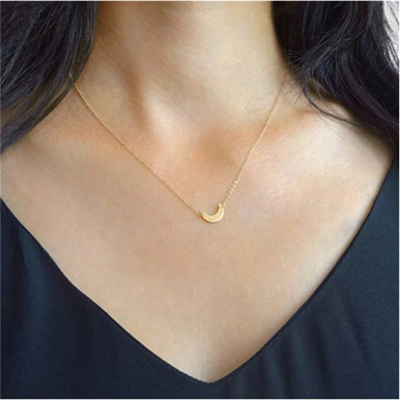 Ожерелье с кулоном в виде полумесяца простой дизайн|crescent moon necklace|moon necklacedesigner necklace