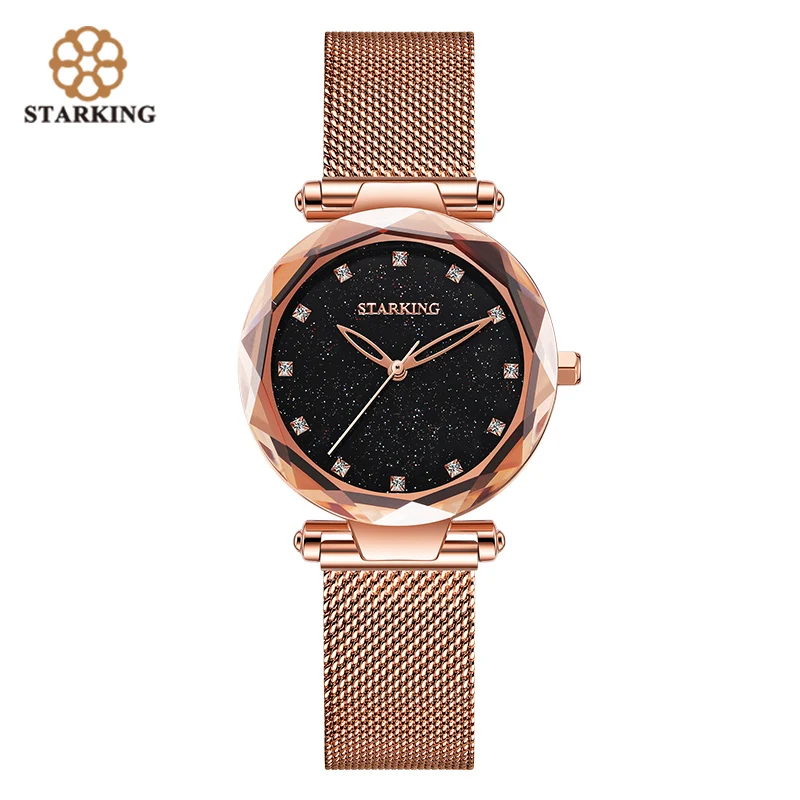 Кварцевые часы STARKING Shinny женские часы-браслет водонепроницаемые до 30 м подарок на