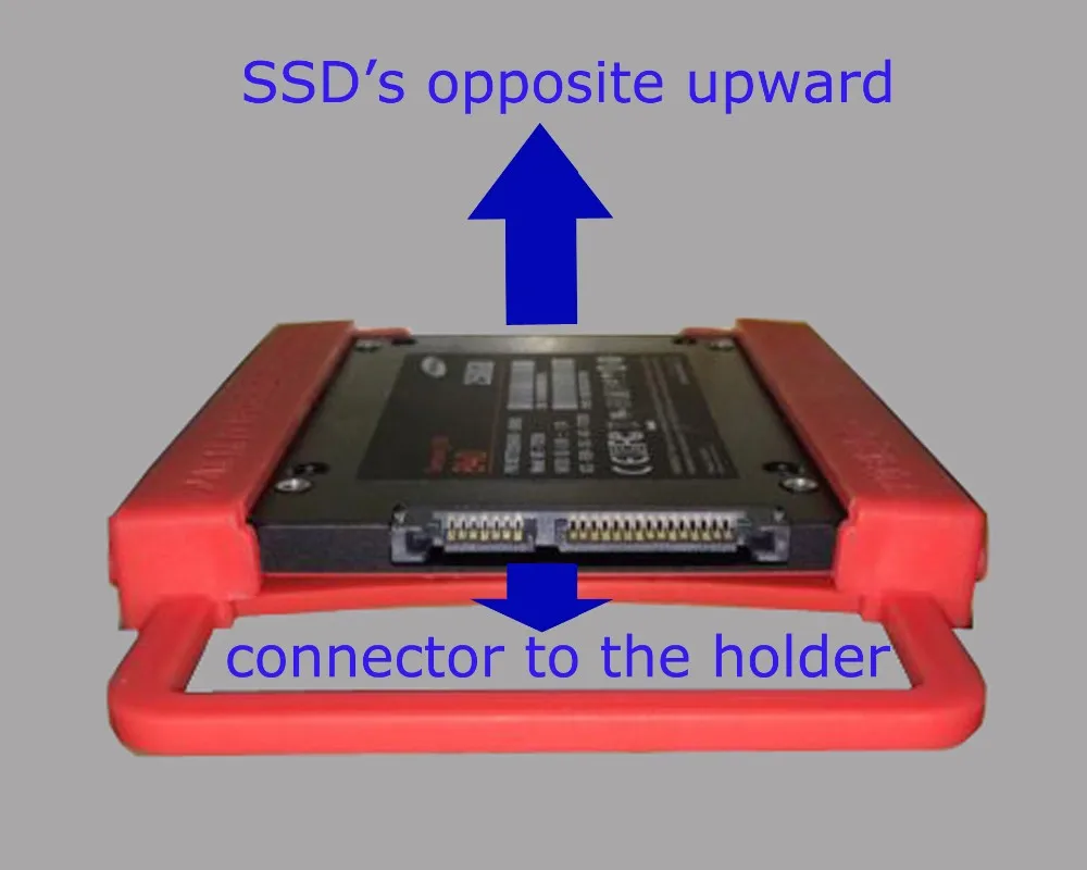 10 шт./лот пластиковый лоток для 2," до 3,5" SSD HDD кронштейн держатель лоток Caddy Bay адаптер