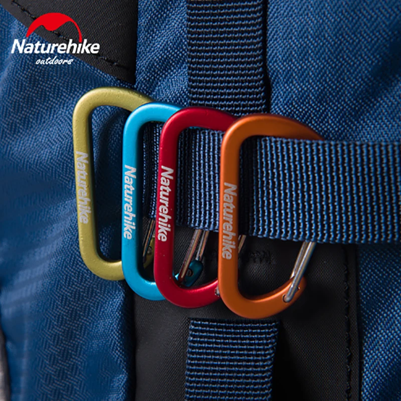 Крючок для кемпинга Naturehike высококачественный алюминиевый карабин D типа с
