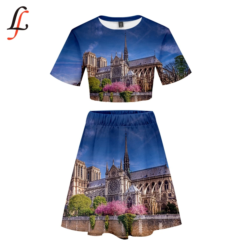 Нотр-Дам де Пари 3D сексуальный женский пляжный комплект из 2 предметов летний K Pop