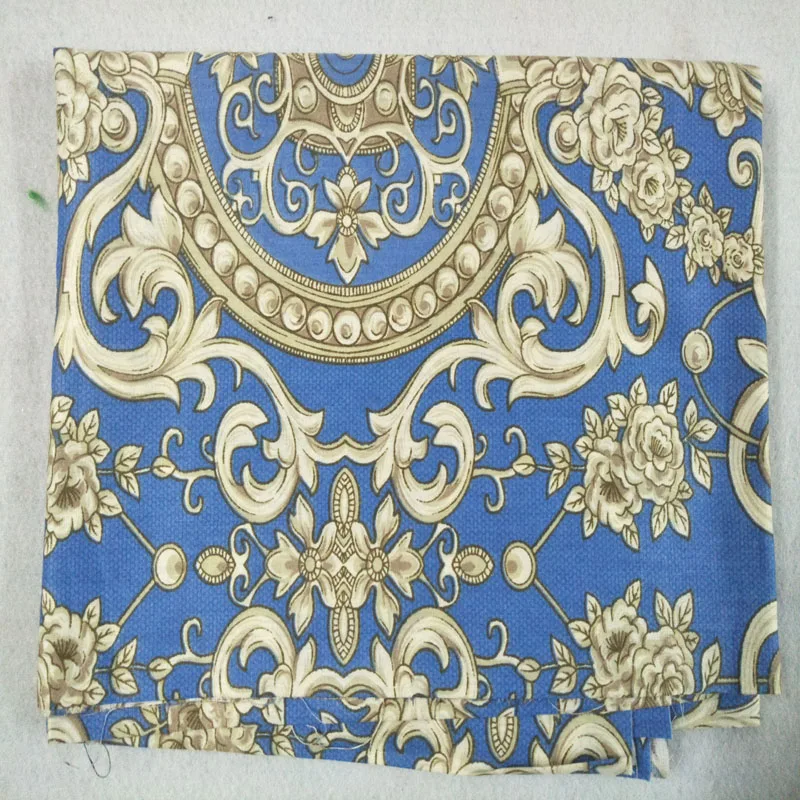 Королевский синий корт узор и горошек принт хлопчатобумажная ткань для сделай