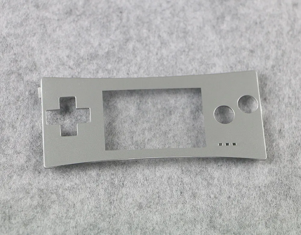 Высококачественная Лицевая панель Gameboy Micro GBM - Цвет: Sliver